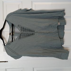 Free People we the free distressed braided drape top